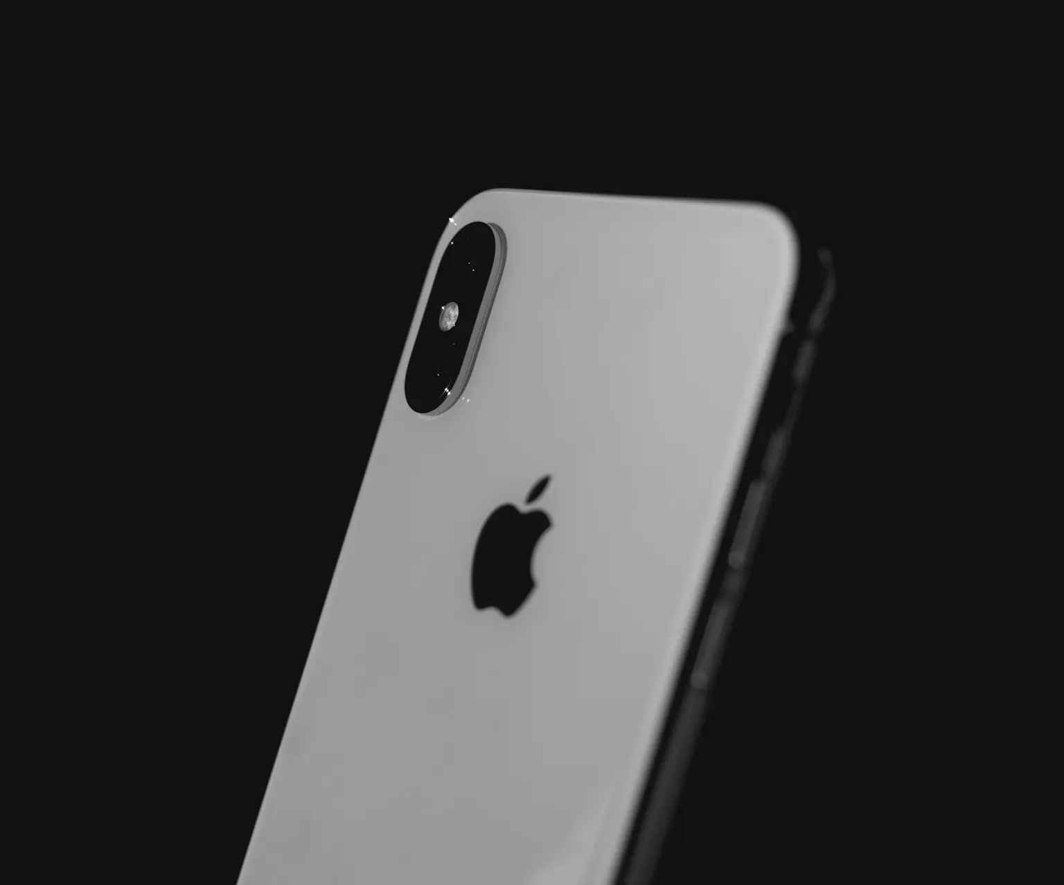 silver iPhone X